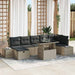 Set de canapele pentru grădină 8 pcs Gri deschis Rattan poli - WALTI WALTI