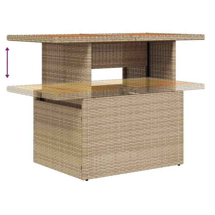 Set de canapele pentru grădină cu pernă 6 pcs Bej poliratan - WALTI WALTI