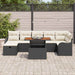 Set de canapele pentru grădină cu pernă 8 pcs Negru Rattan poli - WALTI WALTI