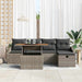 Set de canapele pentru grădină cu pernă 6 pcs Gri Rattan poli - WALTI WALTI