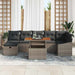 Set de canapele pentru grădină cu pernă 8 pcs Gri Rattan poli - WALTI WALTI