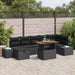 Set de canapele pentru grădină cu pernă 8 pcs Negru Rattan poli - WALTI WALTI
