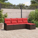 Set de canapele pentru grădină cu pernă 5 pcs Rattan poli - WALTI WALTI