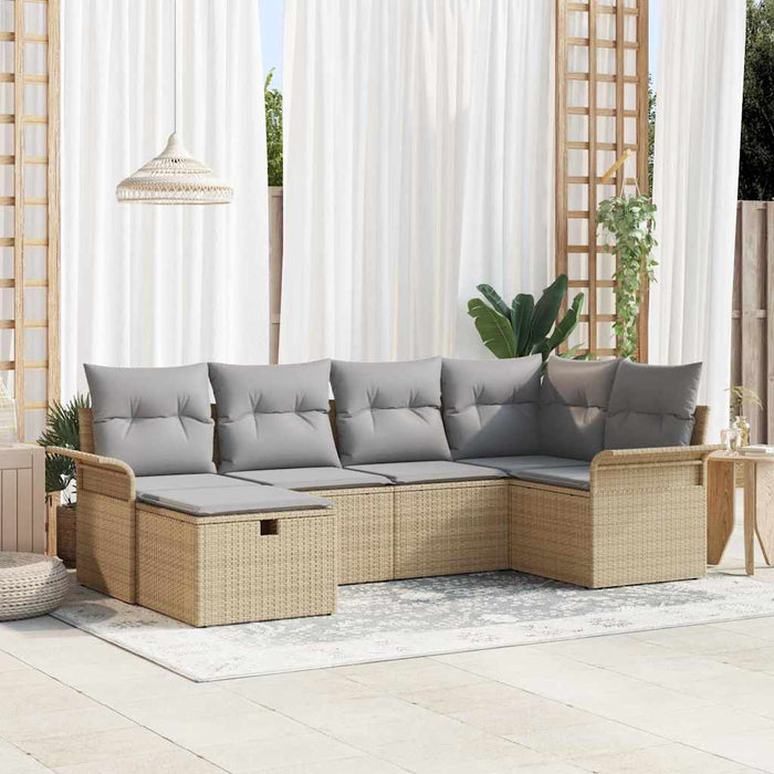 Set de canapele pentru grădină 6 buc. Rattan poli - WALTI WALTI