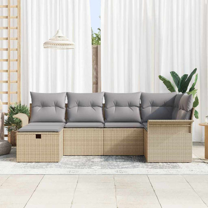 Set de canapele pentru grădină 6 buc. Rattan poli - WALTI WALTI