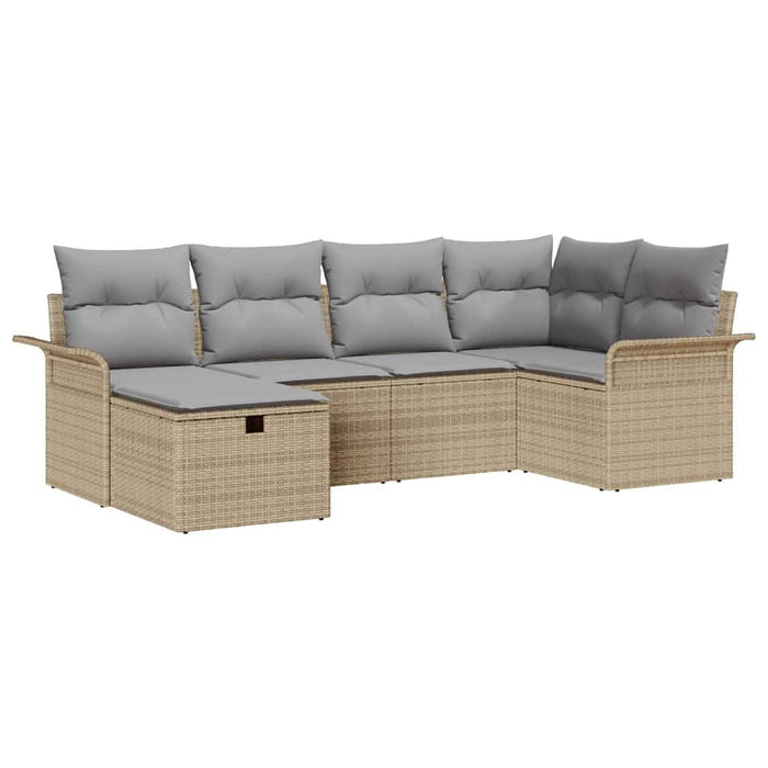 Set de canapele pentru grădină 6 buc. Rattan poli - WALTI WALTI