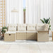 Set de canapele pentru grădină cu pernă 6 pcs Bej Rattan poli - WALTI WALTI