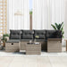 Set de canapele pentru grădină cu pernă 7 pcs Gri Rattan poli - WALTI WALTI