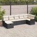 Set de canapele pentru grădină cu pernă 7 pcs Negru Rattan poli - WALTI WALTI