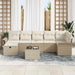Set de canapele pentru grădină cu pernă 8 pcs Bej Rattan poli - WALTI WALTI