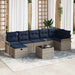 Set de canapele pentru grădină cu pernă 8 pcs Gri Rattan poli - WALTI WALTI