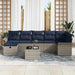 Set de canapele pentru grădină cu pernă 8 pcs Gri Rattan poli - WALTI WALTI