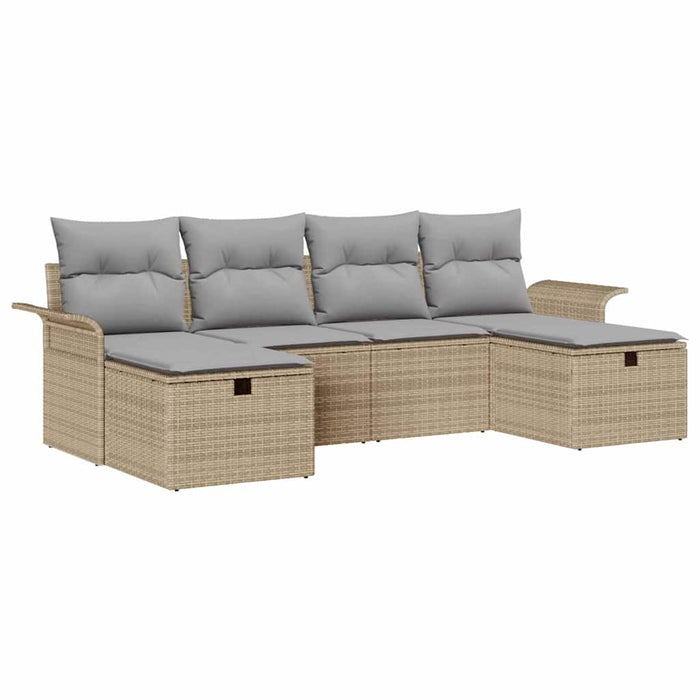 Set de canapele pentru grădină 6 buc. Rattan poli - WALTI WALTI
