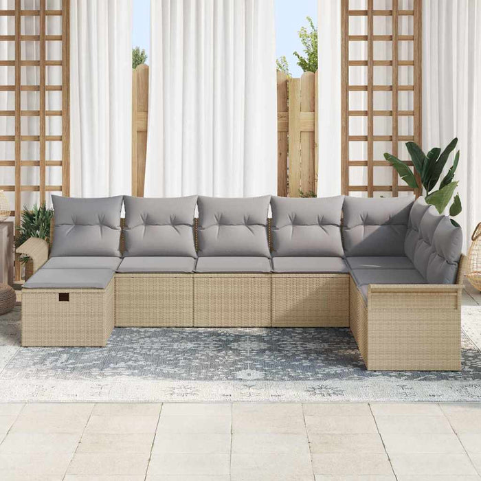 Set de canapele pentru grădină 8 buc. Rattan poli - WALTI WALTI