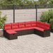 Set de canapele pentru grădină cu pernă 8 pcs Rattan poli - WALTI WALTI