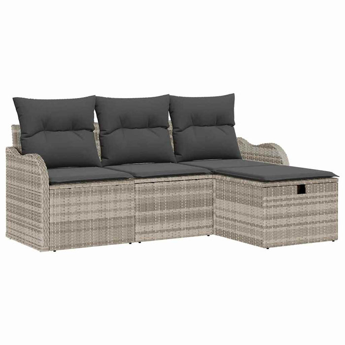 Set de canapele pentru grădină 4 buc. Rattan poli - WALTI WALTI