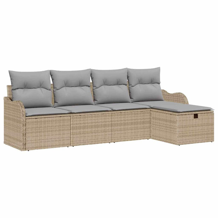 Set de canapele pentru grădină 5 buc. Rattan poli - WALTI WALTI