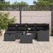Set de canapele pentru grădină cu pernă 7 pcs Negru Rattan poli - WALTI WALTI
