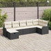 Set de canapele pentru grădină cu pernă 7 pcs Negru Rattan poli - WALTI WALTI
