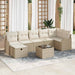 Set de canapele pentru grădină cu pernă 8 pcs Bej Rattan poli - WALTI WALTI