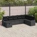 Set de canapele pentru grădină cu pernă 8 pcs Negru Rattan poli - WALTI WALTI