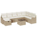 Set de canapele pentru grădină 9 buc. Bej poliratan - WALTI WALTI
