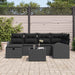 Set de canapele pentru grădină cu pernă 7 pcs Negru Rattan poli - WALTI WALTI