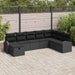 Set de canapele pentru grădină cu pernă 8 pcs Negru Rattan poli - WALTI WALTI