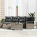 Set de canapele pentru grădină cu pernă 7 pcs Gri Rattan poli - WALTI WALTI