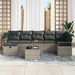 Set de canapele pentru grădină cu pernă 8 pcs Gri Rattan poli - WALTI WALTI