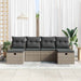Set de canapele pentru grădină cu pernă 6 pcs Gri Rattan poli - WALTI WALTI