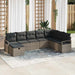 Set de canapele pentru grădină 8 pcs Gri Rattan poli - WALTI WALTI