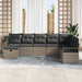 Set de canapele pentru grădină 8 pcs Gri Rattan poli - WALTI WALTI