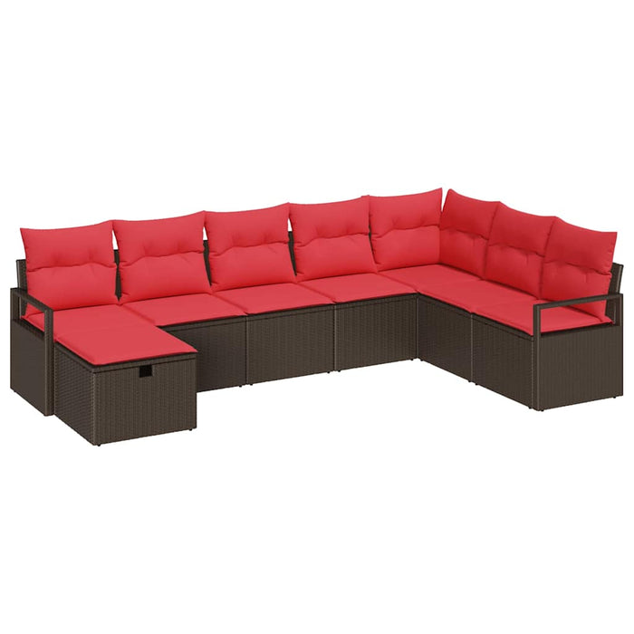 Set de canapea cu pernă 6 pcs poliratan WALTI