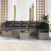 Set de canapele pentru grădină 8 pcs Gri Rattan poli - WALTI WALTI