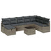 Set de canapele pentru grădină 8 pcs Gri Rattan poli - WALTI WALTI