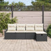 Set de canapele pentru grădină 5 pcs Negru 233 x 117 x 85 cm - WALTI WALTI