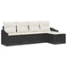 Set de canapele pentru grădină 5 pcs Negru 233 x 117 x 85 cm - WALTI WALTI