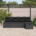 Set de canapele pentru grădină 5 pcs Negru 233 x 117 x 85 cm - WALTI WALTI