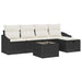 Set de canapele pentru grădină 6 pcs Negru 55 x 55 x 37 cm - WALTI WALTI