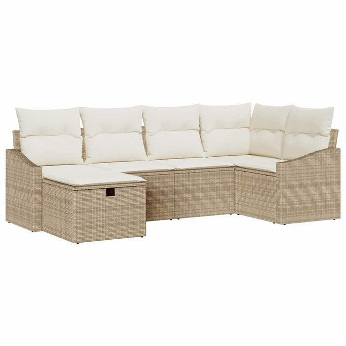 Set de canapele pentru grădină 6 pcs Bej 55 x 62 x 69 cm - WALTI WALTI