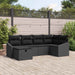 Set de canapele pentru grădină 6 pcs Negru 55 x 62 x 69 cm - WALTI WALTI
