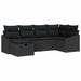 Set de canapele pentru grădină 6 pcs Negru 55 x 62 x 69 cm - WALTI WALTI