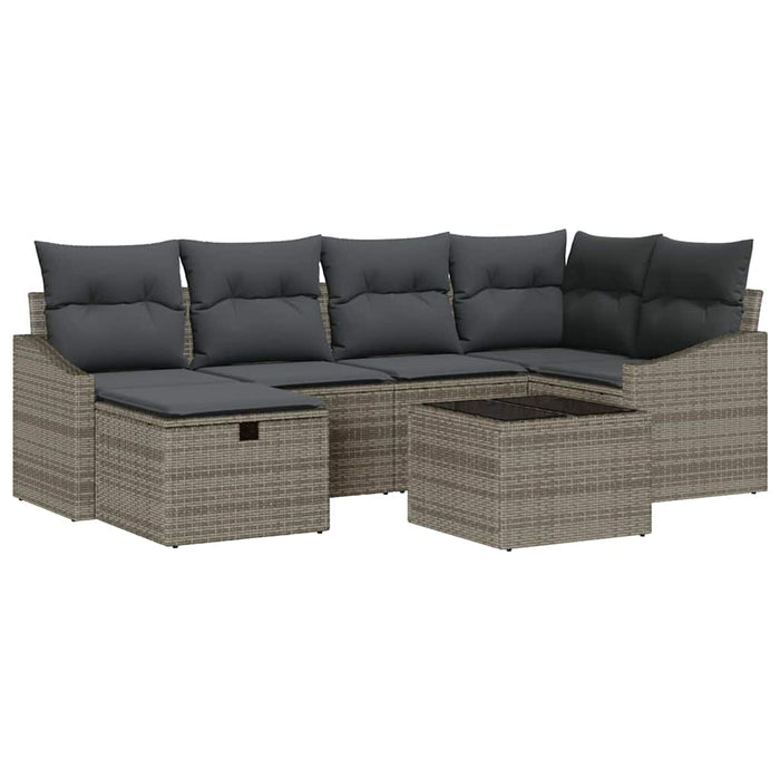 Set de canapele pentru grădină 7 pcs Gri 55 x 62 x 69 cm - WALTI WALTI