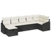 Set de canapele pentru grădină 7 pcs Negru 55 x 62 x 69 cm - WALTI WALTI