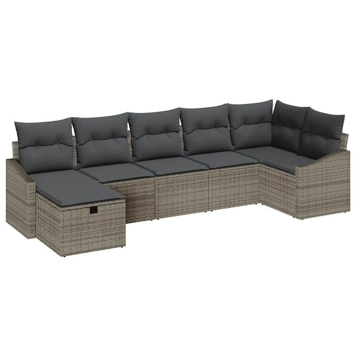 Set de canapele pentru grădină 7 pcs Gri 55 x 62 x 69 cm - WALTI WALTI