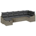 Set de canapele pentru grădină 7 pcs Gri 55 x 62 x 69 cm - WALTI WALTI