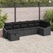 Set de canapele pentru grădină 7 pcs Negru 55 x 62 x 69 cm - WALTI WALTI