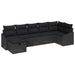 Set de canapele pentru grădină 7 pcs Negru 55 x 62 x 69 cm - WALTI WALTI