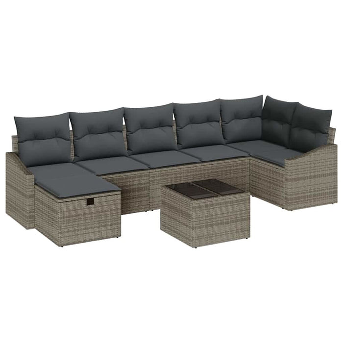 Set de canapele pentru grădină 8 pcs Gri 55 x 62 x 69 cm - WALTI WALTI